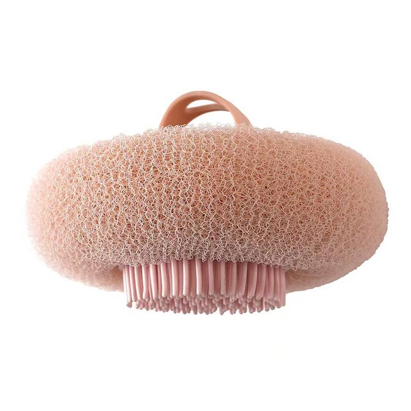 Nylon bath ball, Japanese style bath ball, 2-in-1 foam exfoliator, scrubber, remove dirt, and scrub back.
